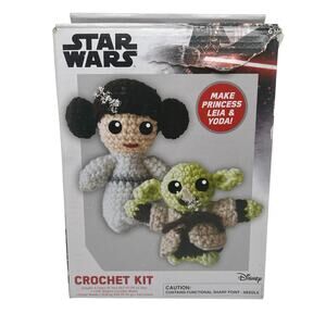 Disney Star Wars Craft Crochet Kit Princess Leia & Yoda Ages 6+